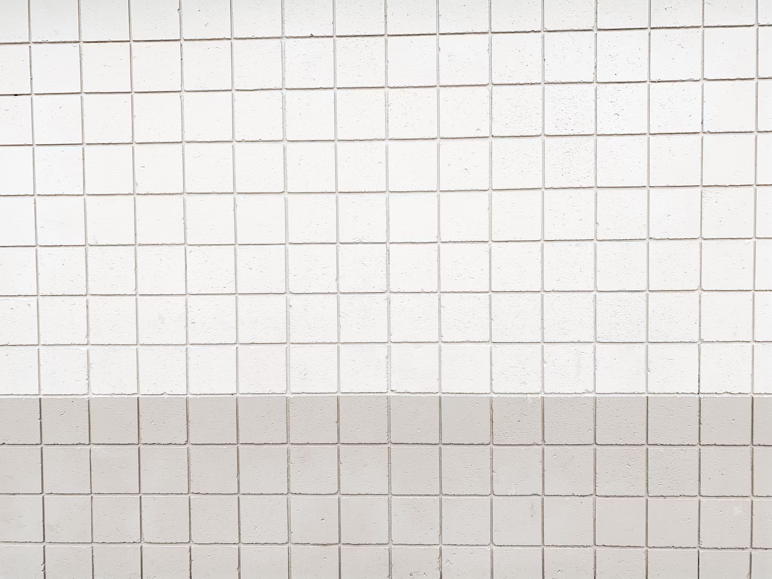 close up of a bathroom wall with white tiles