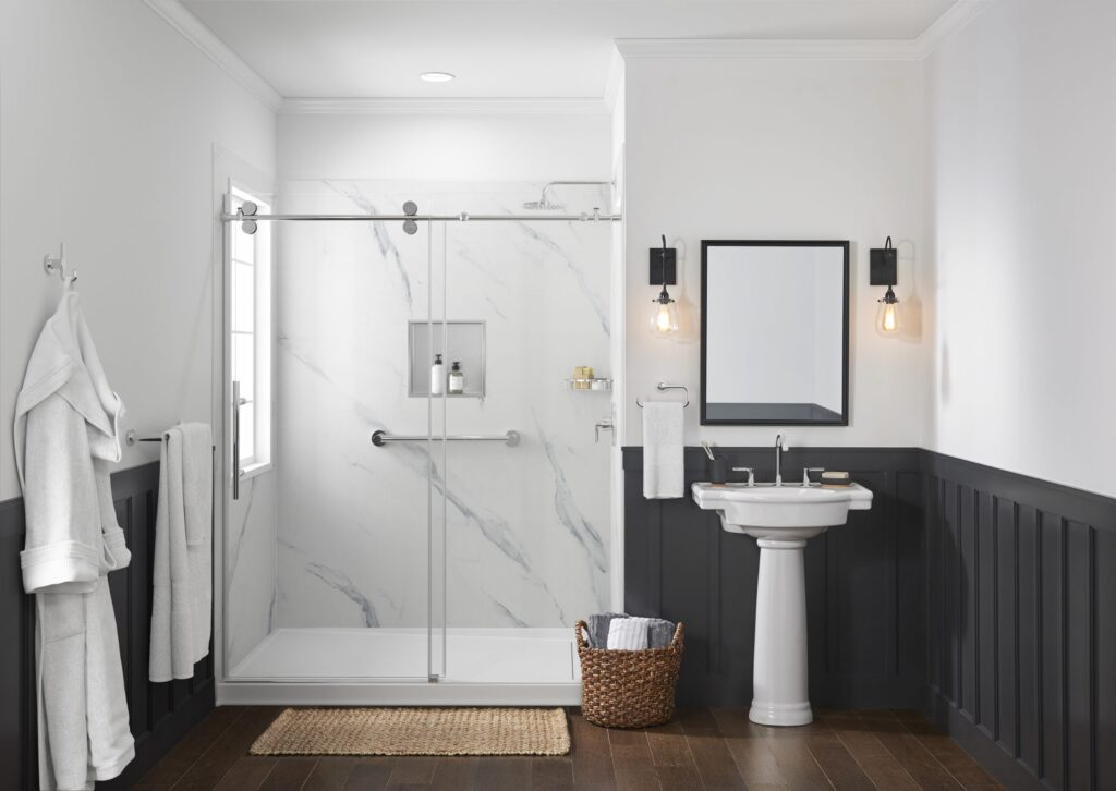 a remodelled bathroom