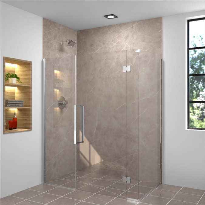 Westchester bathroom remodeled with tub-to-shower conversion, custom cabinetry, and luxury finishes