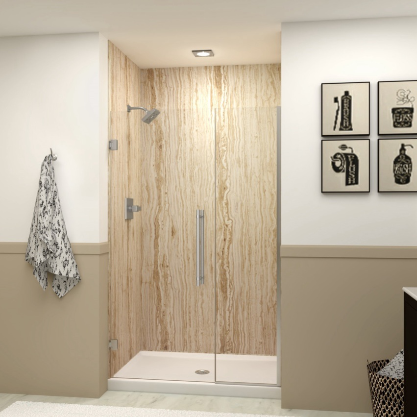 Accessible shower renovation featuring grab bars and non-slip flooring in Rye Brook