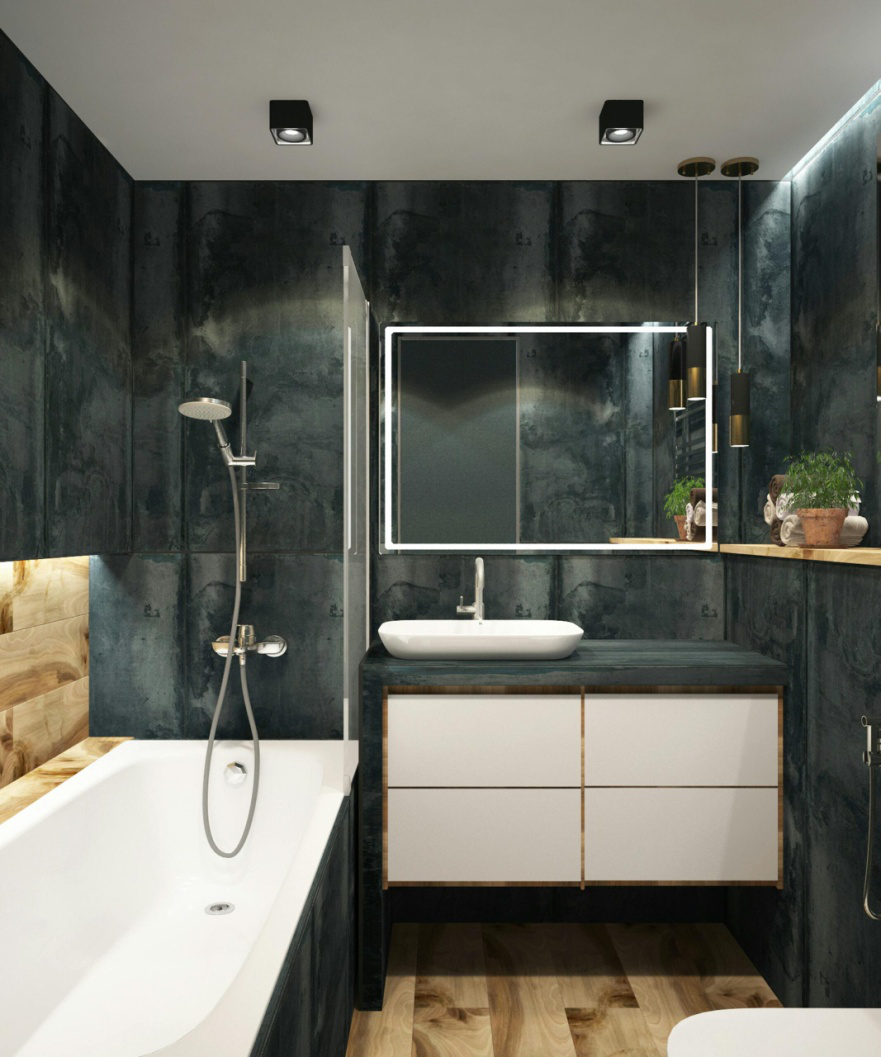 Interior of a bathroom