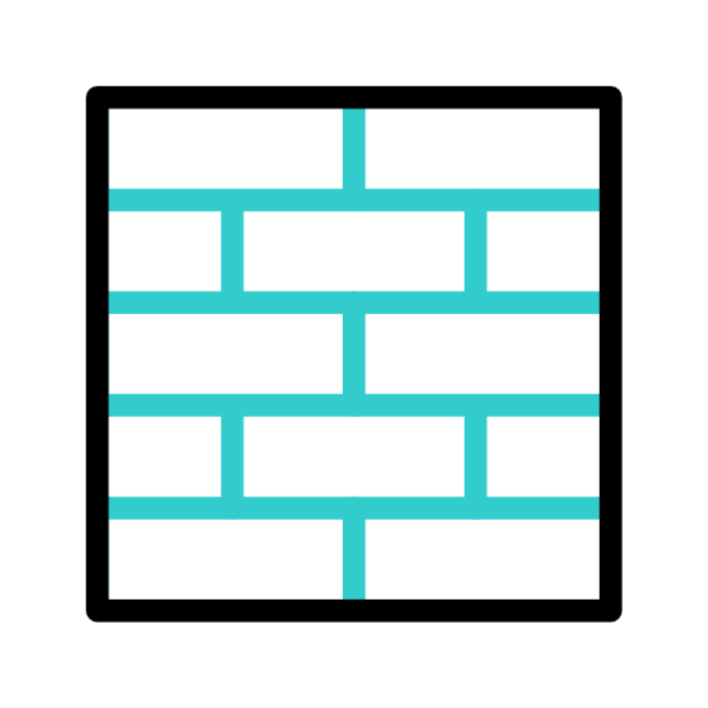 Seamless wall surrounds feature